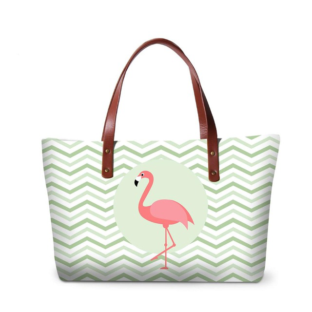 Flamingos Messenger Tote Bag
