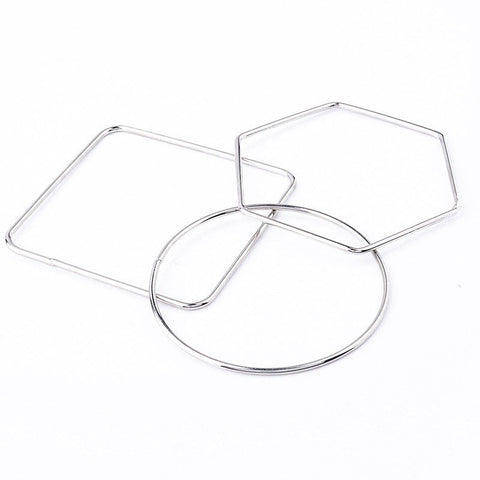 Image of Minimal Modern Jewelry  Square/Round Geometric Bracelets & Bangles