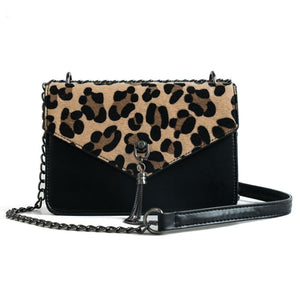 Leopard & Tassel Purse