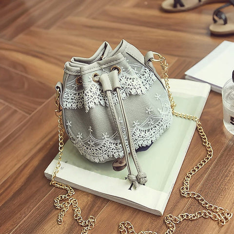 Image of Lace Satchel Cross Body Handbag