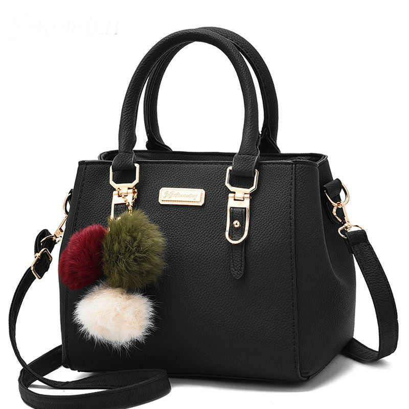 Luxury Handbag with decorative fur