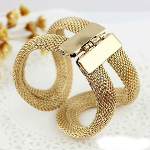 Image of Amazing  Antique Gold Plated Infinity Bracelet + Free Shipping