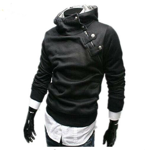 2017 Men's Casual Hoodies Mens Turtleneck Hooded Jumper Thicken Warm  Sweatshirts Big Size M-3XL