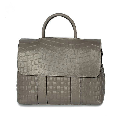 Image of Crocodile Alligator Textured Leather Handbags