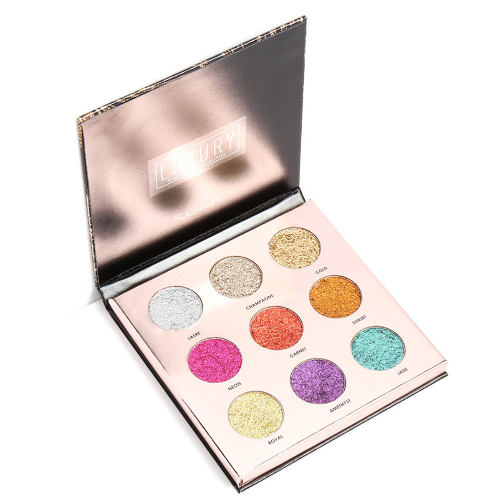 9 Color Shimmer Glitter Eye Powder Palette Matte Cosmetic Makeup Gift