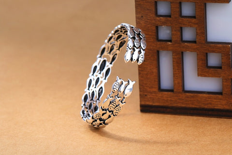 Image of 925 Sterling Silver Fish Bracelet