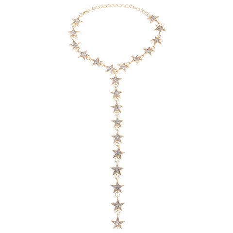 Image of Feel like a Star Multi-Layer Star Drop Necklace