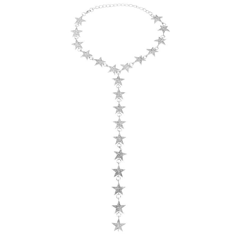 Feel like a Star Multi-Layer Star Drop Necklace