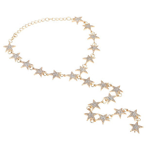 Feel like a Star Multi-Layer Star Drop Necklace