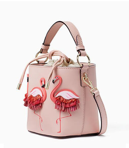 Image of Flamingo bucket bag