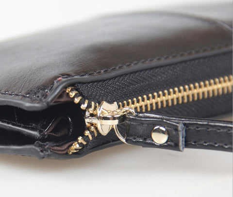 Image of Perfect Wristlet Oil Wax Genuine Leather