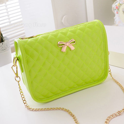 Image of Luxury Leather Handbag Shoulder Bag Chain Strap Messenger Bags in 6 Colors