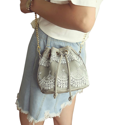 Image of Lace Satchel Cross Body Handbag