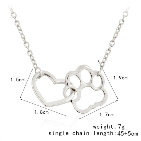 Image of "You Have My Heart" Pet lover necklace