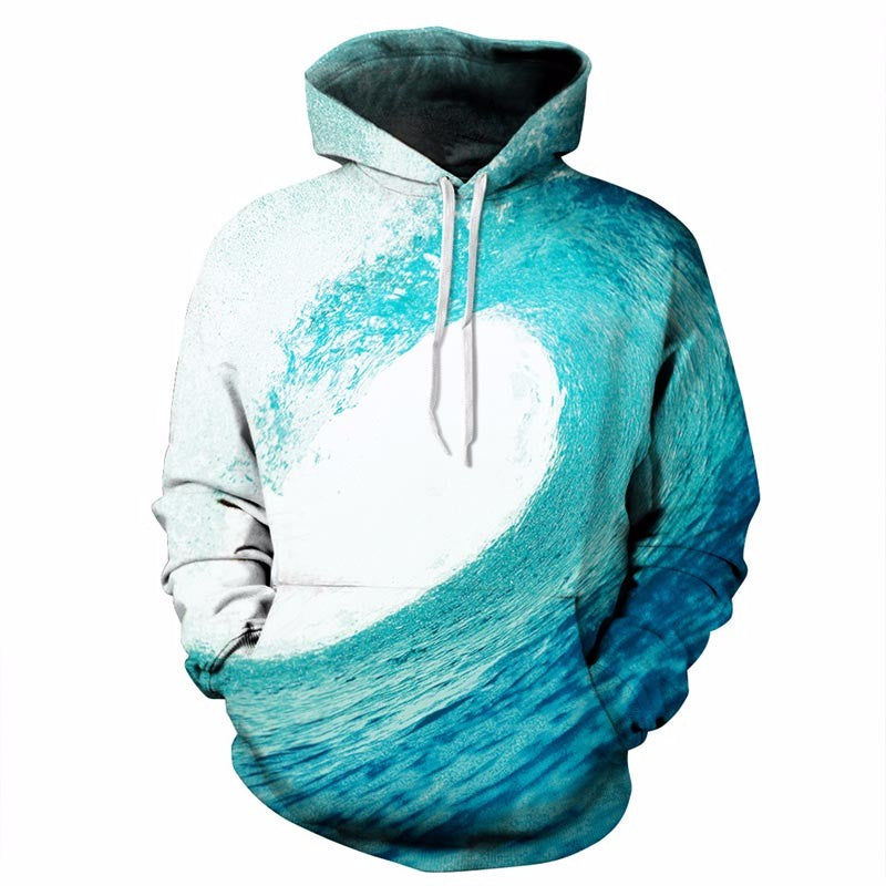ocean  Sea Waves Sweatshirt Men/Women 3d Hoodies Print Blue Waves Hooded Hoody Brand Hoodies Tracksuits Tops