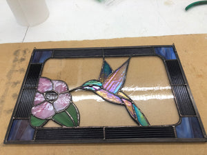 Rockwell Glass Studio Stained Glass Hummingbird