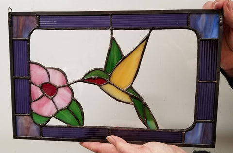 Image of Rockwell Glass Studio Stained Glass Hummingbird