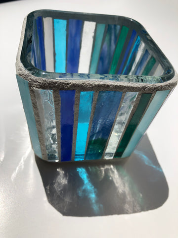 Image of Ocean Mosaic Glass Votive