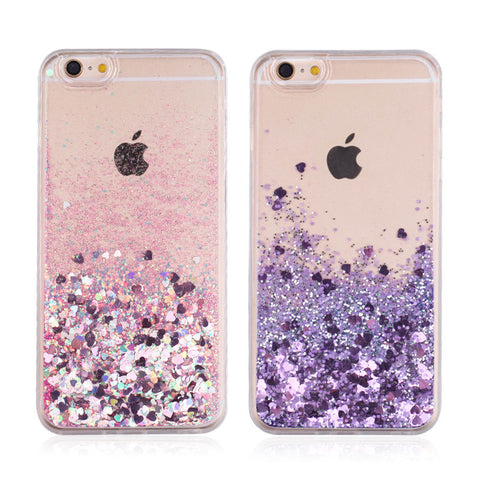 Image of Love Heart Glitter Dynamic Liquid Quicksand Cases for iPhone 6 Cases 5 5s SE 6s Plus for iPhone 7 Case 7 Plus Soft Silicon p35