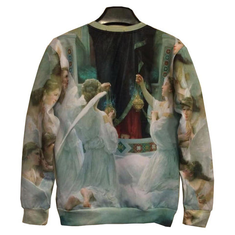 Mr.1991INC Men/Women's 3d Sweatshirts print Great mother Virgin Mary and Jesus cotton hoodies tops