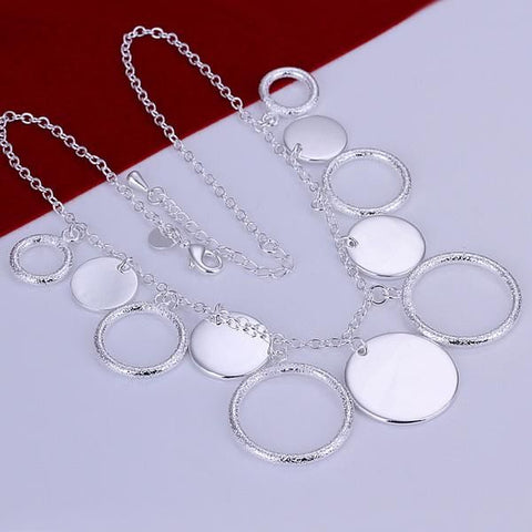 Image of Circle 925 Sterling Silver Necklace