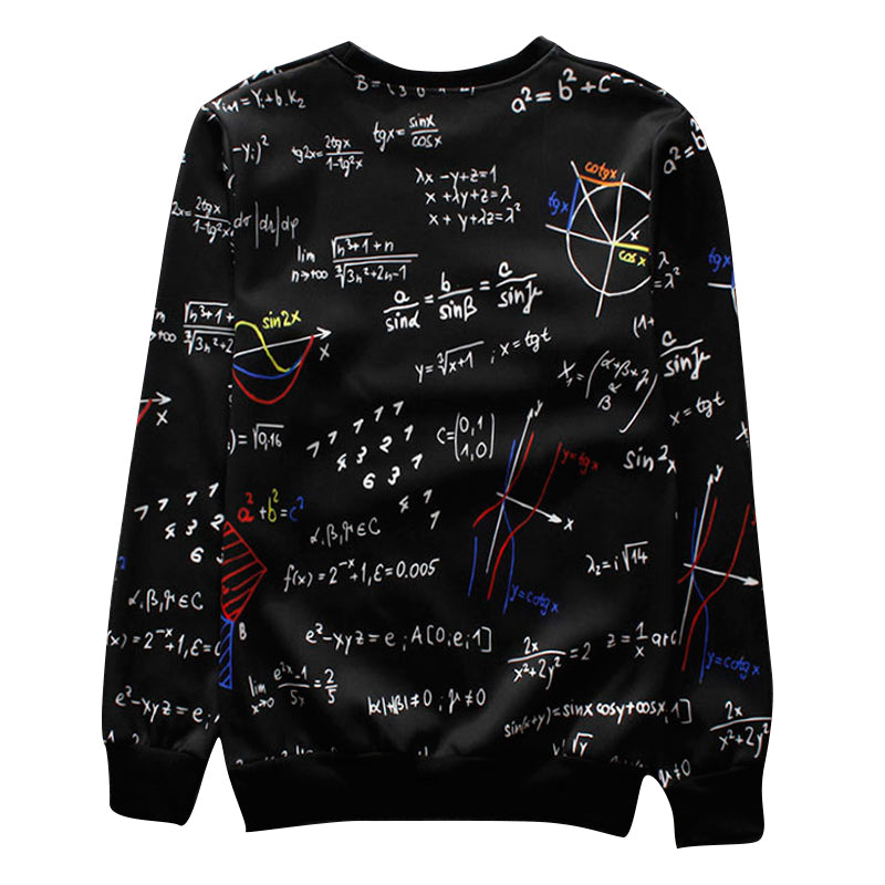 New Fashion Men/women's Pullover Math Science Einstein Causal 3d Hoodies Sweatshirts Print Crewneck Female 3d Sweats Hoody