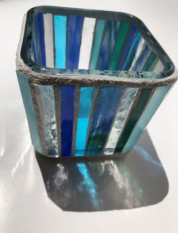 Image of Paradise Mosaic Glass Votive