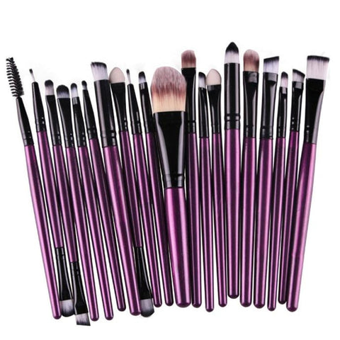 Professional 20pcs/set Makeup Brushes Foundation Powder Eye shadow Blush Eyebrow Lip Brush Cosmetic Tools
