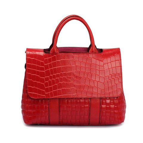 Image of Crocodile Alligator Textured Leather Handbags