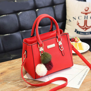 Luxury Handbag with decorative fur