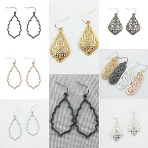 Inspired Hollowed Dangle Drop Earrings