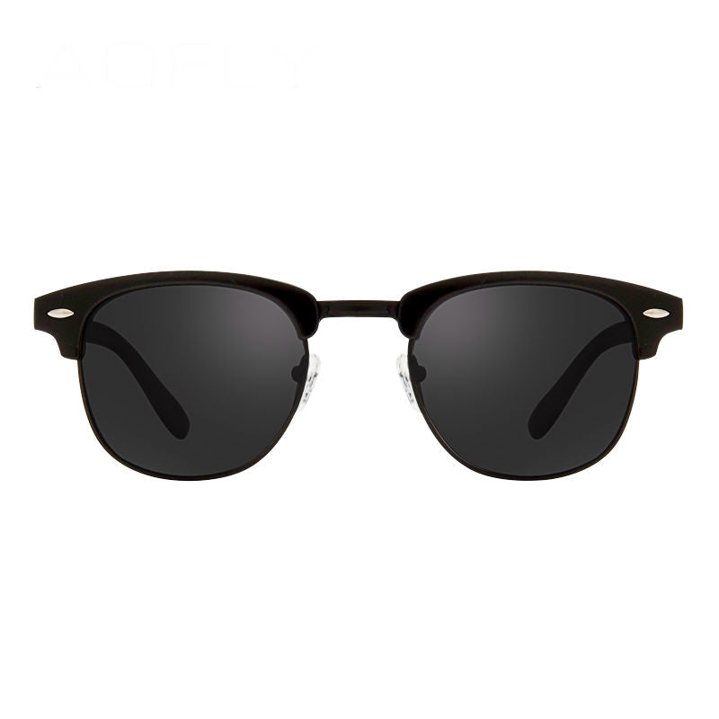 Classic Half Metal Polarized Sunglasses Men Women Brand Designer Glasses Mirror Sun Glasses Fashion