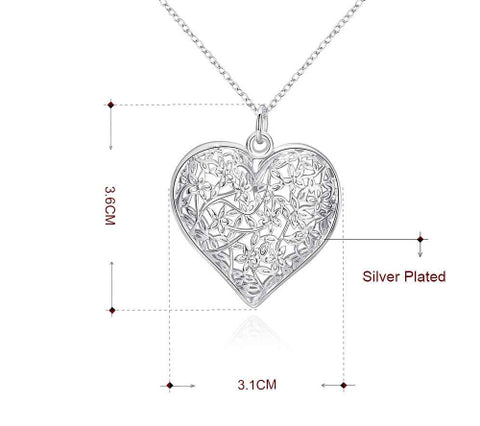 Image of Sand Flower heart Bundle pendant 1mm 18" snake/2mm 20" twist rope necklace chain, bracelet and earrings