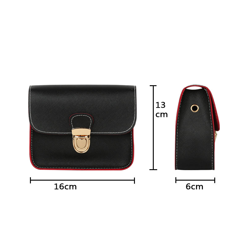 Evening Casual Leather Flap Handbags with Long Cross Over Strap