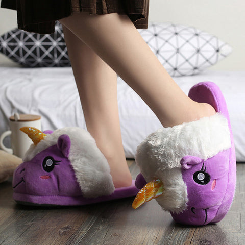 Image of Catch the Uncatchable Unicorn slippers