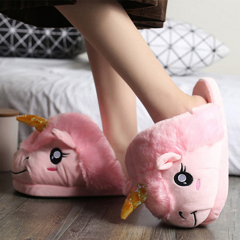 Catch the Uncatchable Unicorn slippers
