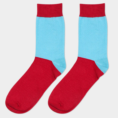 Image of Mens Striped Cotton Jacquard Socks Colorful Art Socks
