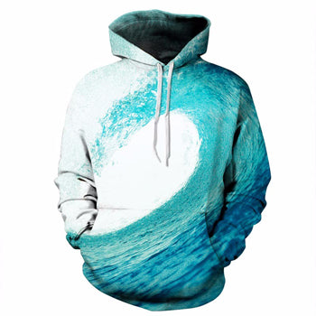 Image of ocean  Sea Waves Sweatshirt Men/Women 3d Hoodies Print Blue Waves Hooded Hoody Brand Hoodies Tracksuits Tops