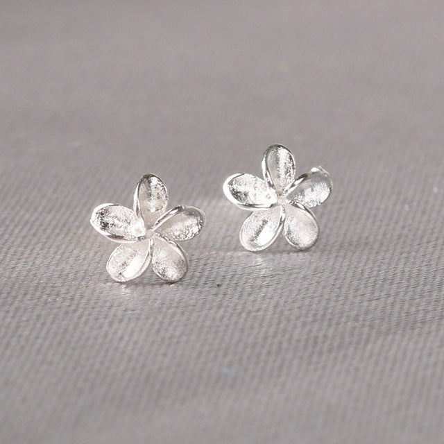 Real 925 Sterling Silver Small Stud Earring
