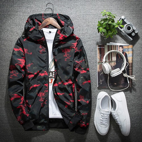 Image of New 2017 Spring Autumn Mens Fashion Casual Camouflage Hoodie Jacket Men Waterproof Clothes Men's Windbreaker Coat Male Outwear