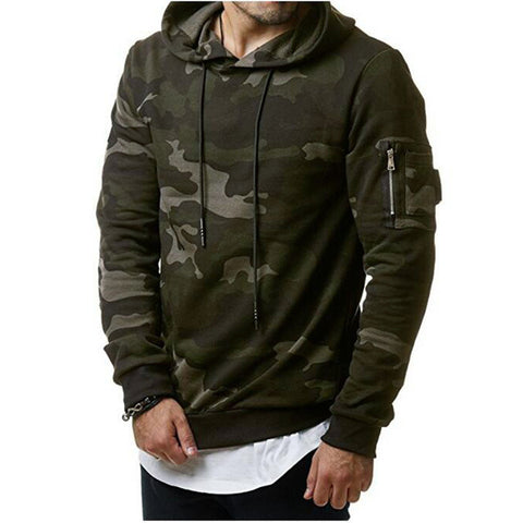 Image of Hoodies Men Autumn 2017 Men Military camouflage sweatshirt Pullover Casual Hip hop Hoodies & Sweatshirts Plus velvet 3d hoodies