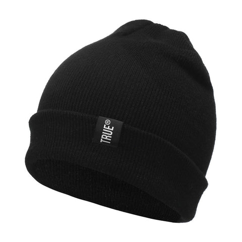 Image of True Knitted Winter Unisex Beanie in Solid Color