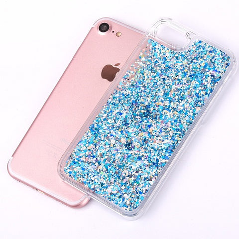 Image of LOVECOM Dynamic Liquid Glitter Colorful Paillette Sand Quicksand Hard Back Cover Phone Case For iPhone 6 6S 7 7 Plus