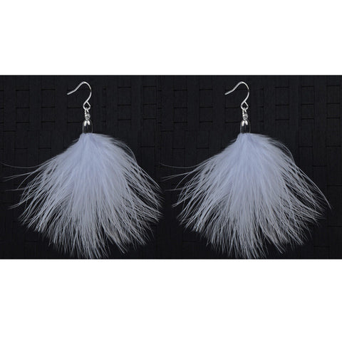 Image of Bohemian Handmade Feather Earrings