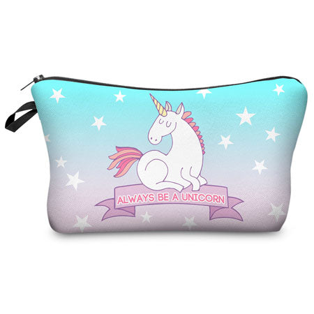 Unicorn Makeup Bags Multicolor Pattern Cute Cosmetics bags