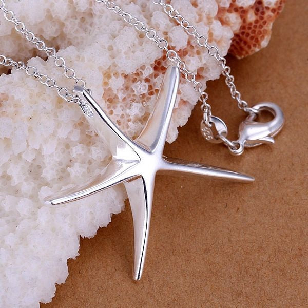 Starfish  925nSterling  silver plated pendant